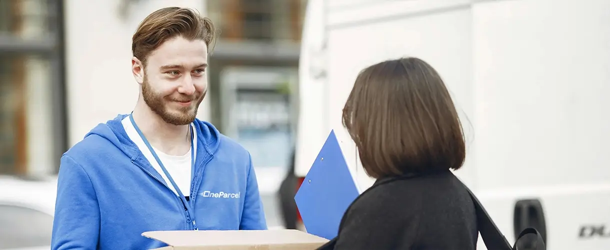 Man delivering a package