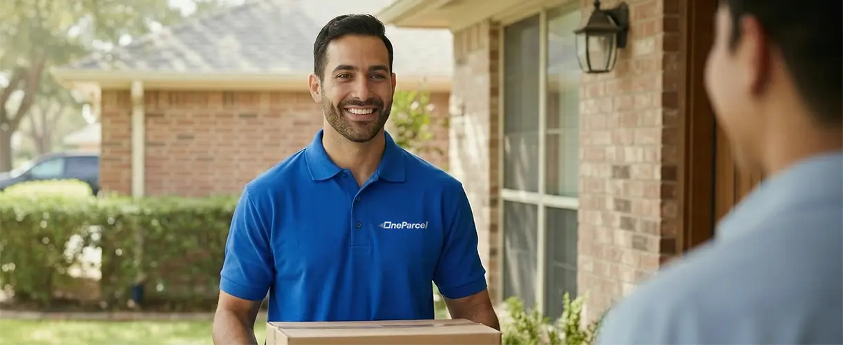 Man delivering a package